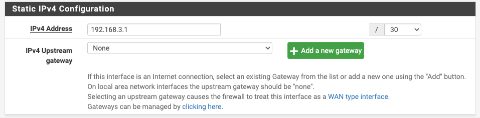 Assign a static IP to the Firewall